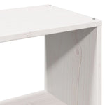 Seng Med Bokhylle Uten Madrass Hvit 160X200 Cm Heltre Furu
