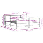 Seng Med Bokhylle Uten Madrass Voksbrun 180X200 Cm Heltre Furu