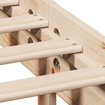 Seng Med Bokhylle Uten Madrass 180X200 Cm Heltre Furu