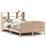 Seng Med Bokhylle Uten Madrass 140X200 Cm Heltre Furu
