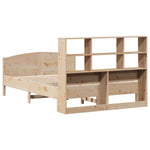Seng Med Bokhylle Uten Madrass 140X200 Cm Heltre Furu