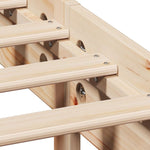 Seng Med Bokhylle Uten Madrass 140X200 Cm Heltre Furu