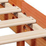 Seng Med Bokhylle Uten Madrass Voksbrun 120X200 Cm Heltre Furu