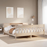 Seng Med Bokhylle Uten Madrass 180X200 Cm Heltre Furu