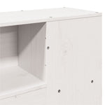 Seng Med Bokhylle Uten Madrass Hvit 140X190 Cm Heltre Furu