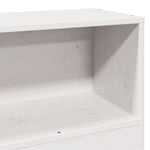 Seng Med Bokhylle Uten Madrass Hvit 75X190 Cm Heltre Furu