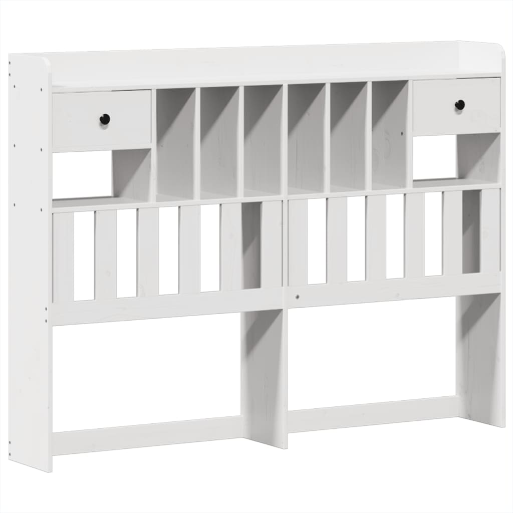Sengeramme Uten Madrass Hvit 140X190 Cm Heltre Furu