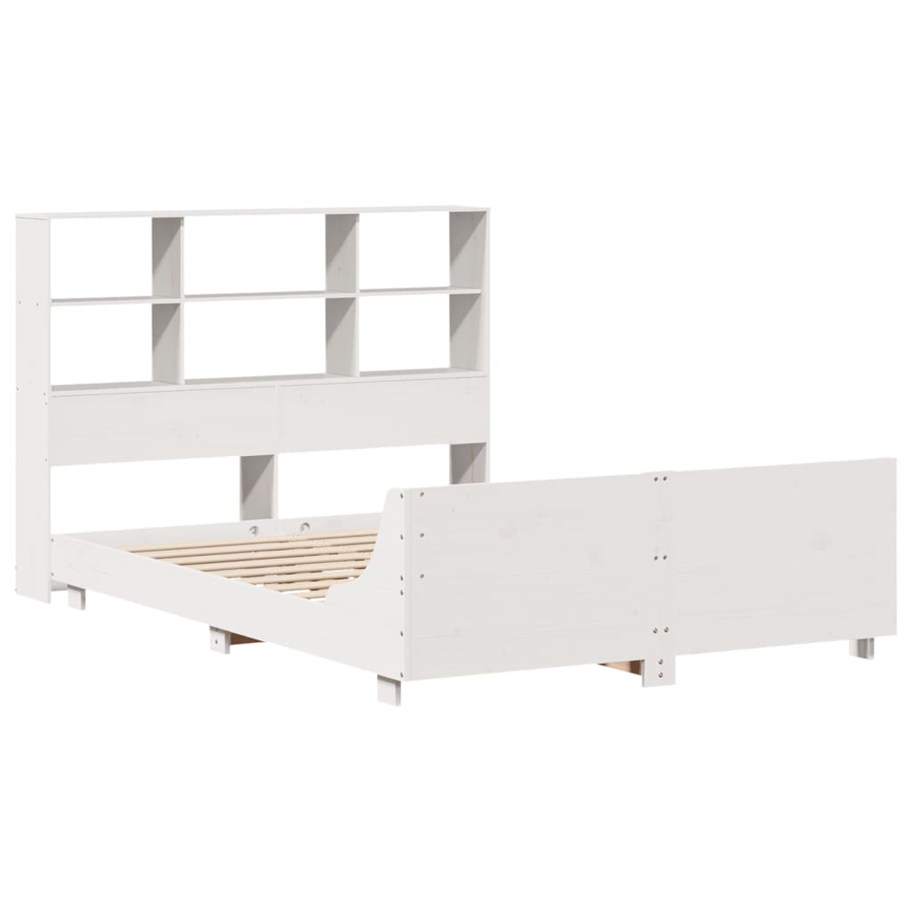 Sengeramme Uten Madrass Hvit 160X200 Cm Heltre Furu