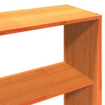 Seng Med Bokhylle Uten Madrass Voksbrun 180X200 Cm Heltre