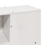 Seng Med Bokhylle Uten Madrass Hvit 120X200 Cm Heltre