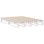 Seng Med Bokhylle Uten Madrass Hvit 150X200 Cm Heltre