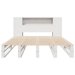 Seng Med Bokhylle Uten Madrass Hvit 160X200 Cm Heltre