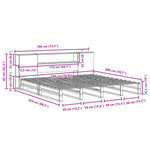 Seng Med Bokhylle Uten Madrass 180X200 Cm Heltre