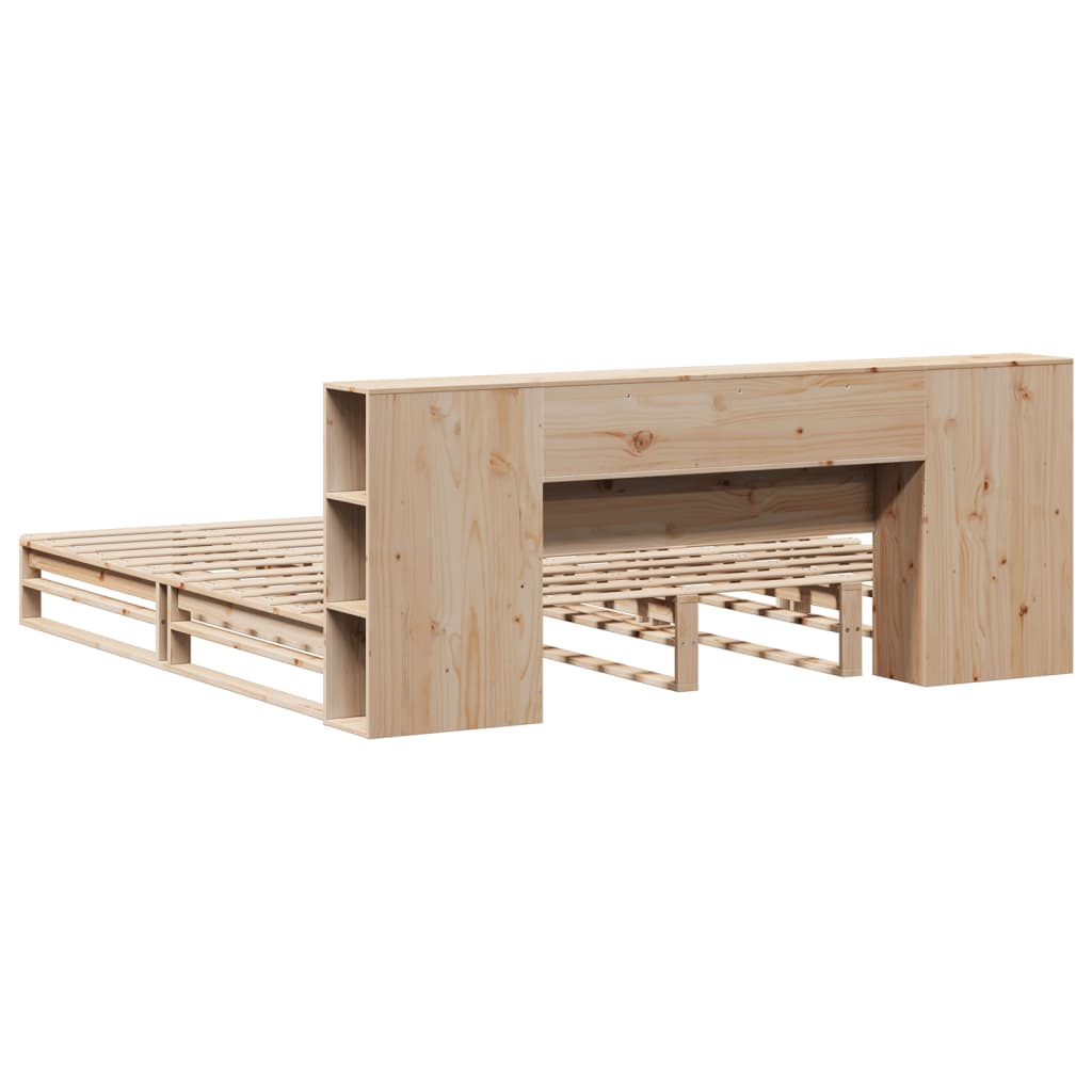 Seng Med Bokhylle Uten Madrass 180X200 Cm Heltre