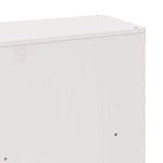 Seng Med Bokhylle Uten Madrass Hvit 180X200 Cm Heltre