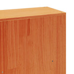 Seng Med Bokhylle Uten Madrass Voksbrun 180X200 Cm Heltre