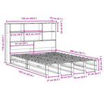 Seng Med Bokhylle Uten Madrass 120X200 Cm Heltre