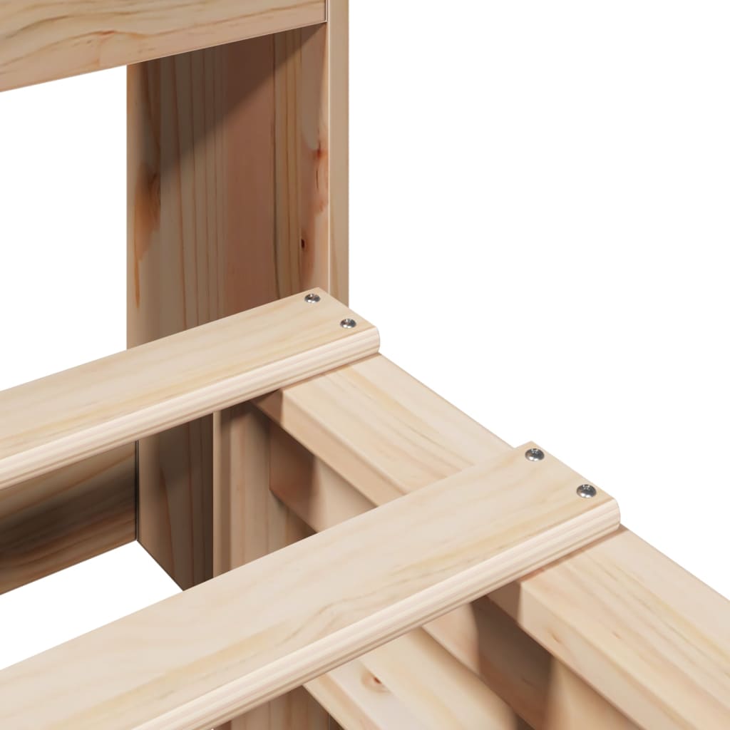 Seng Med Bokhylle Uten Madrass 120X200 Cm Heltre