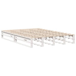 Seng Med Bokhylle Uten Madrass Hvit 160X200 Cm Heltre