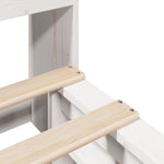 Seng Med Bokhylle Uten Madrass Hvit 180X200 Cm Heltre