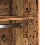 Garderobe Gammelt Tre 100X50X200 Cm Konstruert Tre