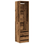 Garderobe Gammelt Tre 50X50X200 Cm Konstruert Tre