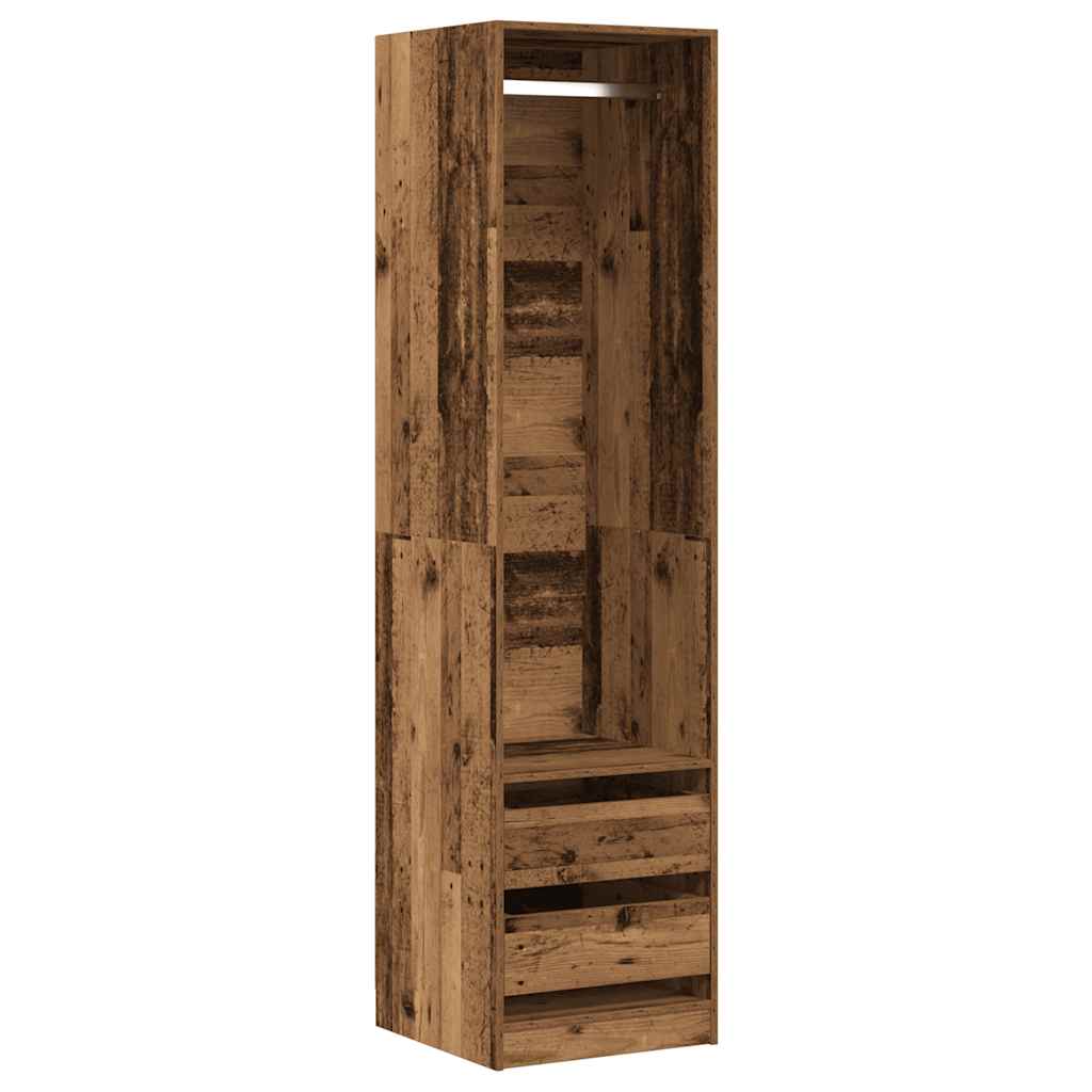 Garderobe Gammelt Tre 50X50X200 Cm Konstruert Tre