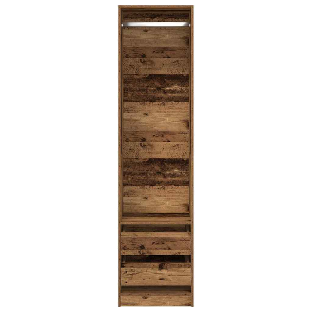 Garderobe Gammelt Tre 50X50X200 Cm Konstruert Tre