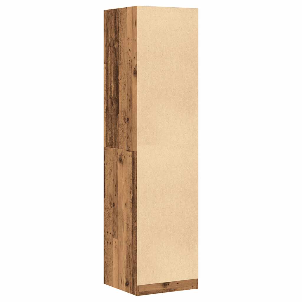Garderobe Gammelt Tre 50X50X200 Cm Konstruert Tre
