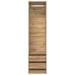 Garderobe Artisan Eik 50X50X200 Cm Konstruert Tre