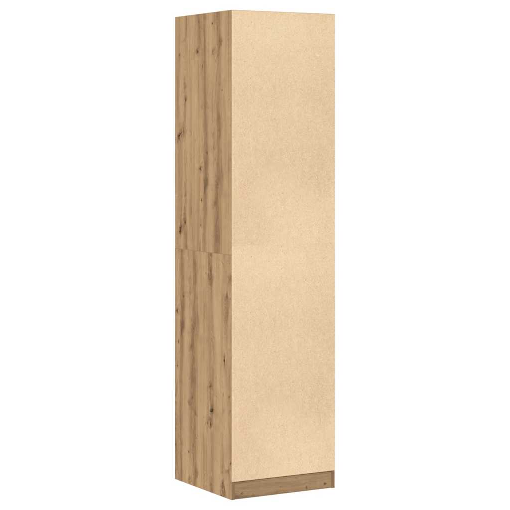 Garderobe Artisan Eik 50X50X200 Cm Konstruert Tre