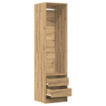 Garderobe Artisan Eik 50X50X200 Cm Konstruert Tre
