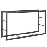 Vedstativ Svart 110X30X61 Cm Stål