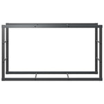 Vedstativ Svart 110X30X61 Cm Stål