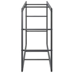 Vedstativ Svart 110X30X61 Cm Stål