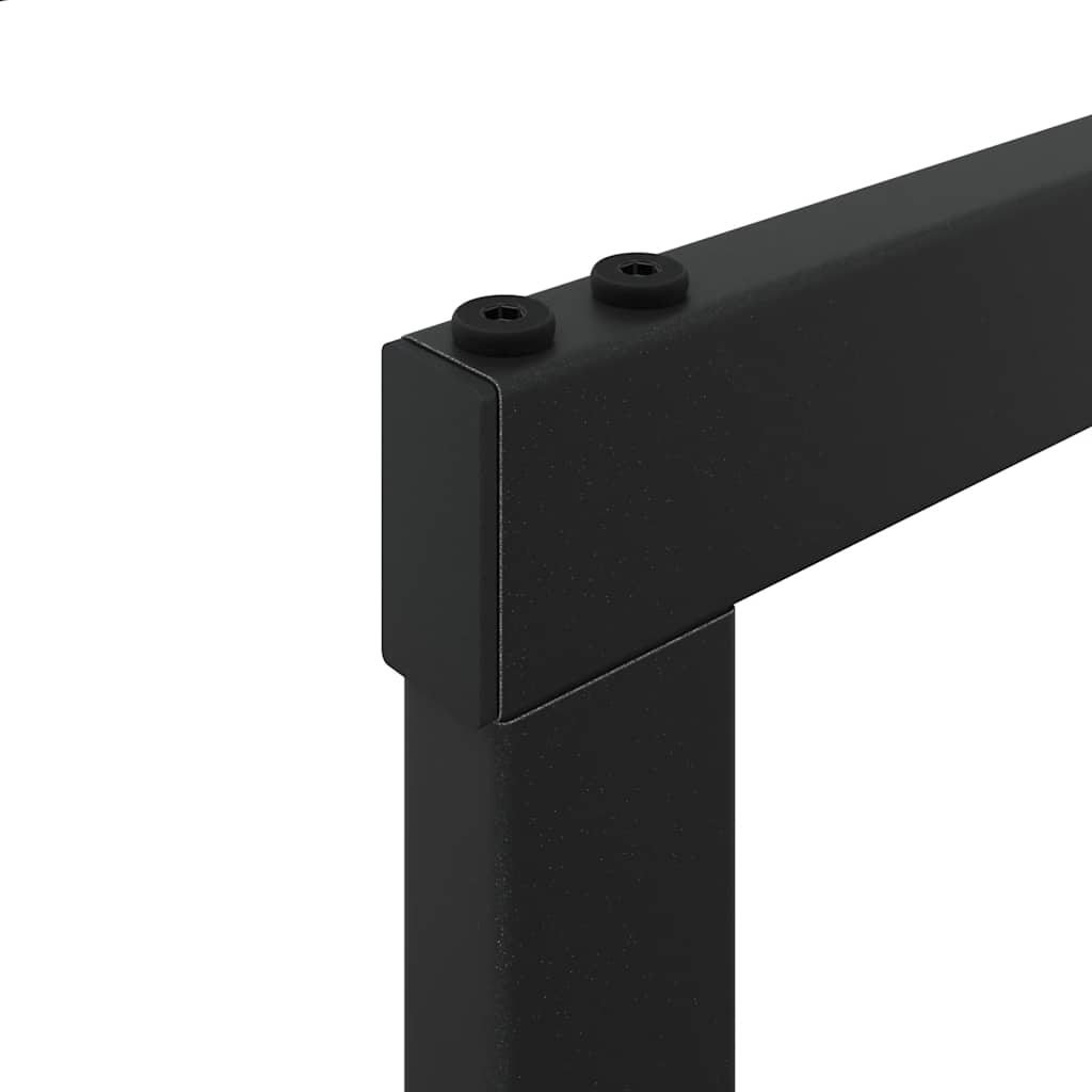 Vedstativ Svart 110X30X61 Cm Stål