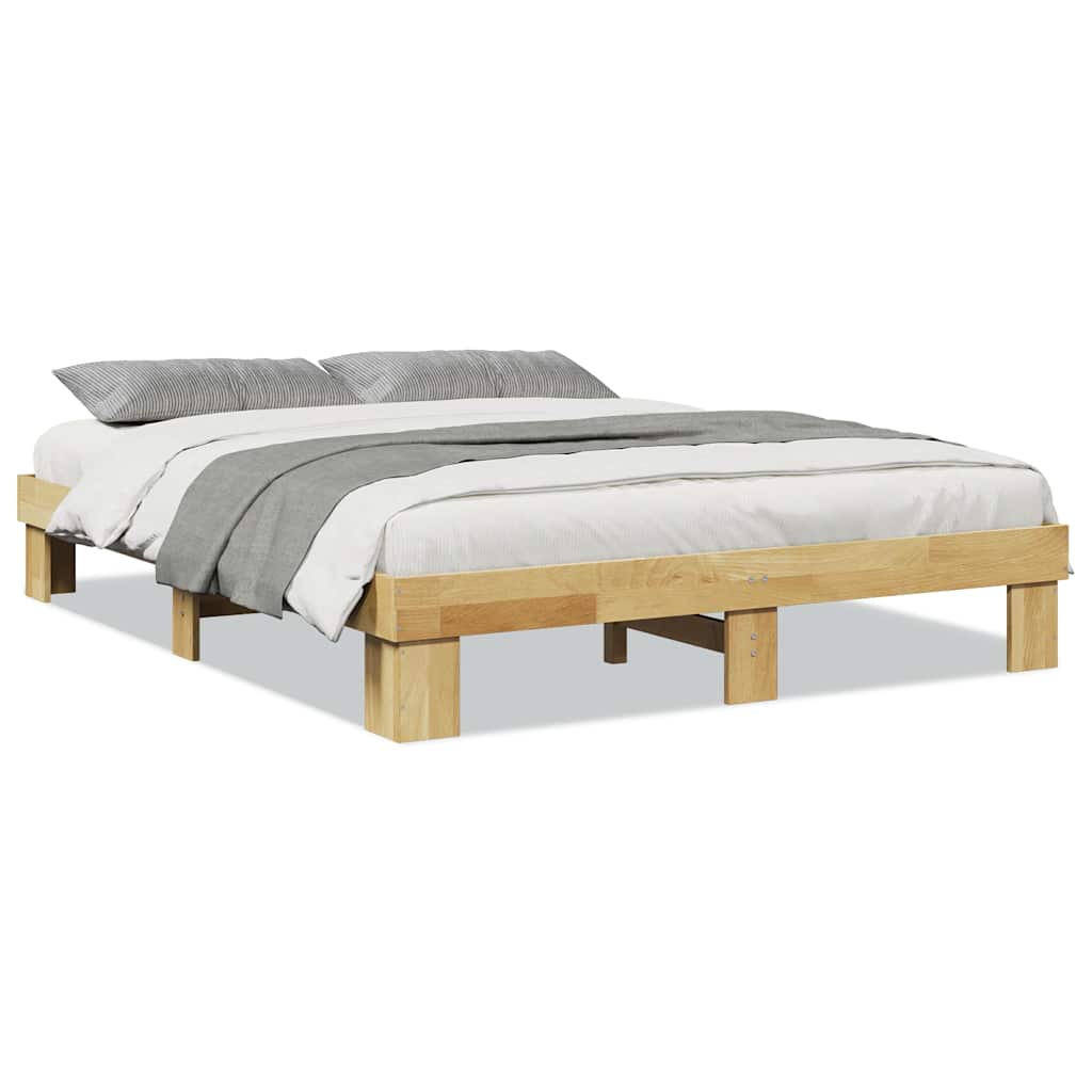 Sengeramme Uten Madrass 135X190 Cm Heltre Eik