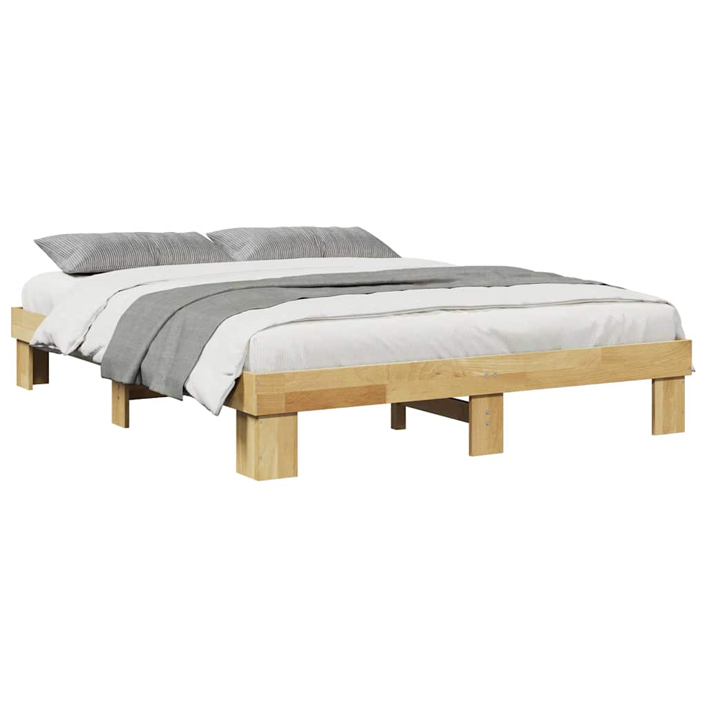 Sengeramme Uten Madrass 135X190 Cm Heltre Eik