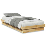 Sengeramme Uten Madrass 75X190 Cm Helt Eik