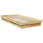 Sengeramme Uten Madrass 75X190 Cm Helt Eik