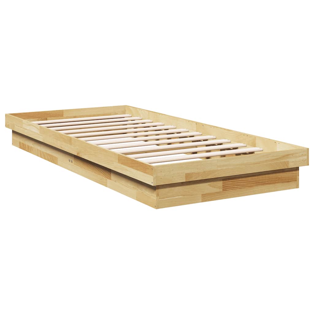Sengeramme Uten Madrass 75X190 Cm Helt Eik