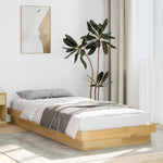 Sengeramme Uten Madrass 75X190 Cm Helt Eik