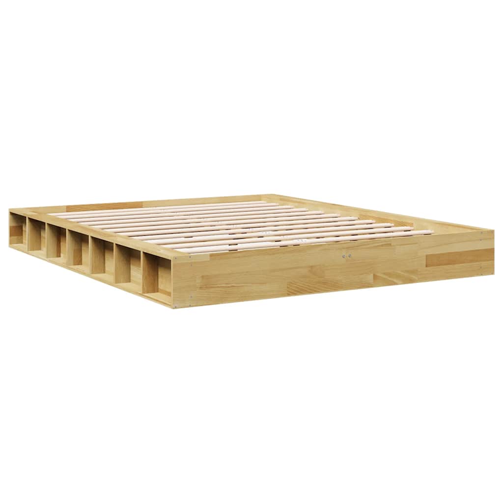 Sengeramme Uten Madrass 160X200 Cm Heltre Eik