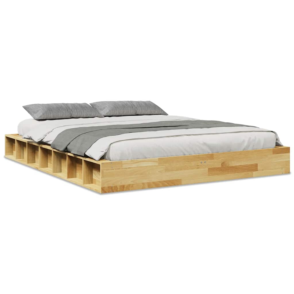 Sengeramme Uten Madrass 135X190 Cm Heltre Eik