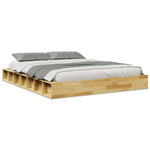Sengeramme Uten Madrass 135X190 Cm Heltre Eik