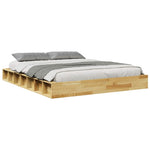 Sengeramme Uten Madrass 135X190 Cm Heltre Eik