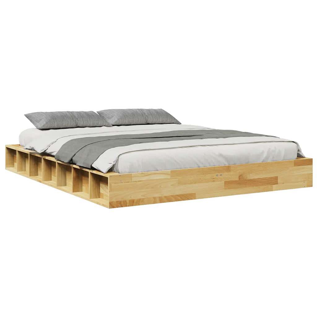 Sengeramme Uten Madrass 135X190 Cm Heltre Eik