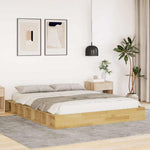 Sengeramme Uten Madrass 135X190 Cm Heltre Eik