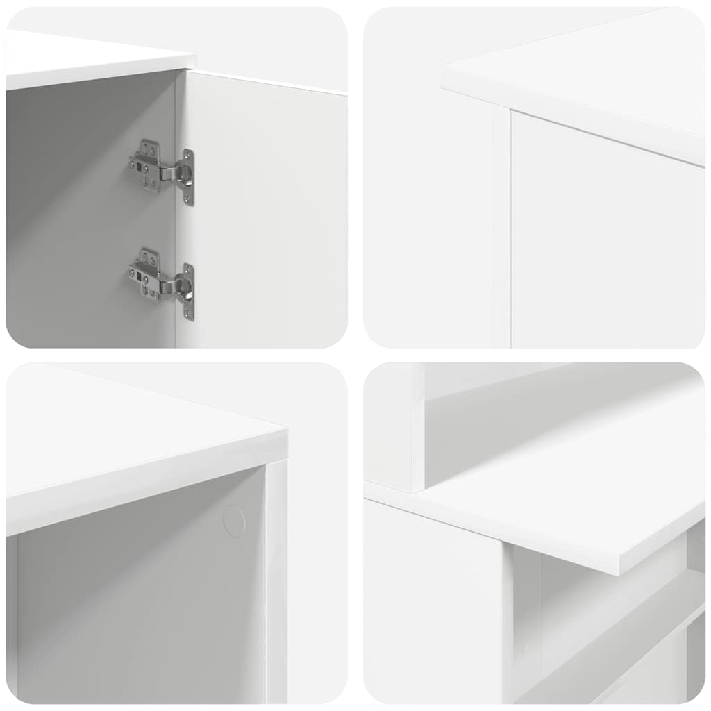 Resepsjonsdisk Hvit 180X50X103,5 Cm Konstruert Tre