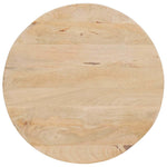 Nestende Kaffebord 3 Pcs Hvit Massivt Mangotre Og Stål